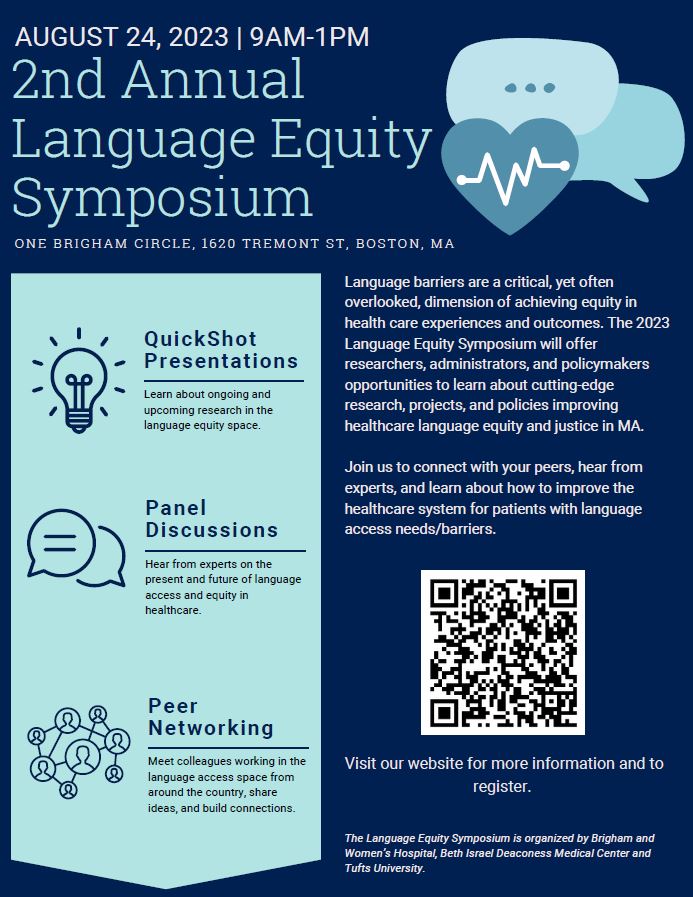 We're excited to join @BrighamWomens colleagues for this important event on Aug. 24. Join us! csph.brighamandwomens.org/2nd-annual-lan… #healthequity #Boston #healthcare