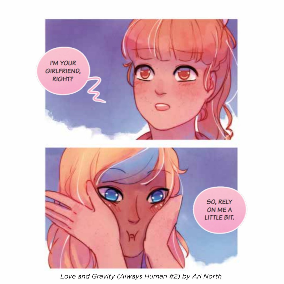 littlebeebooks's tweet photo. On #NationalGirlfriendDay we know one couple that’s celebrating, Austen and Sunati from @walking_north's #LoveandGravity! In this sequel to #AlwaysHuman Austen and Sunati’s romance grows as their love takes to the stars. Published in partnership with @glaad✨🌈
#BeeAReader🐝 https://t.co/87oSV3NeQm