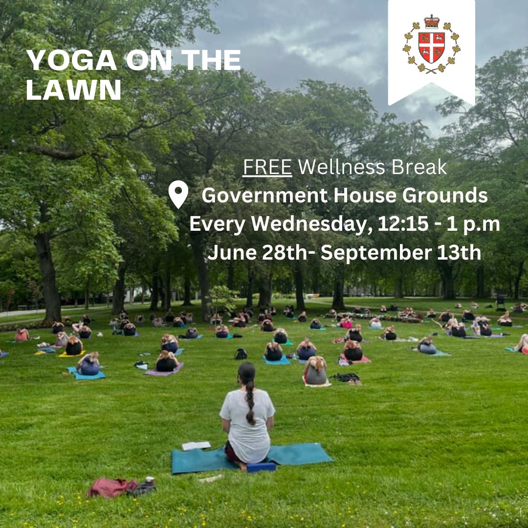 judy_foote's tweet photo. A beautiful day on GH grounds for FREE wellness break “T’ai Chi Chih on the Lawn” led every Tues 12-1pm by instructor Sheila Leonard PBVM. Join us every Wed (including Regatta Day)1215-1pm for FREE “Yoga on the Lawn” led by @NovaYogaStudio instructors. #bringafriend #bringwater https://t.co/yhVBMIMW8a