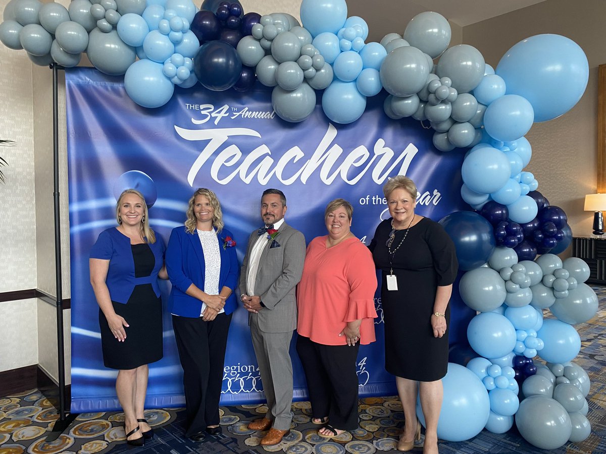 DickinsonISD's tweet photo. Congrats to our 22-23 DISD teachers of the year Delores Hopper from San Leon Elementary and Justin Faith from Kranz JH ! Both were named finalists for the Region 4 Teacher of the Year and were recognized at the Teacher of the Year Luncheon. Way to go! https://t.co/p4tOD7vuEG