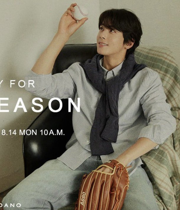 cewpics's tweet photo. Cha Eunwoo x Giordano [New Season] https://t.co/O8ms4fkKPi