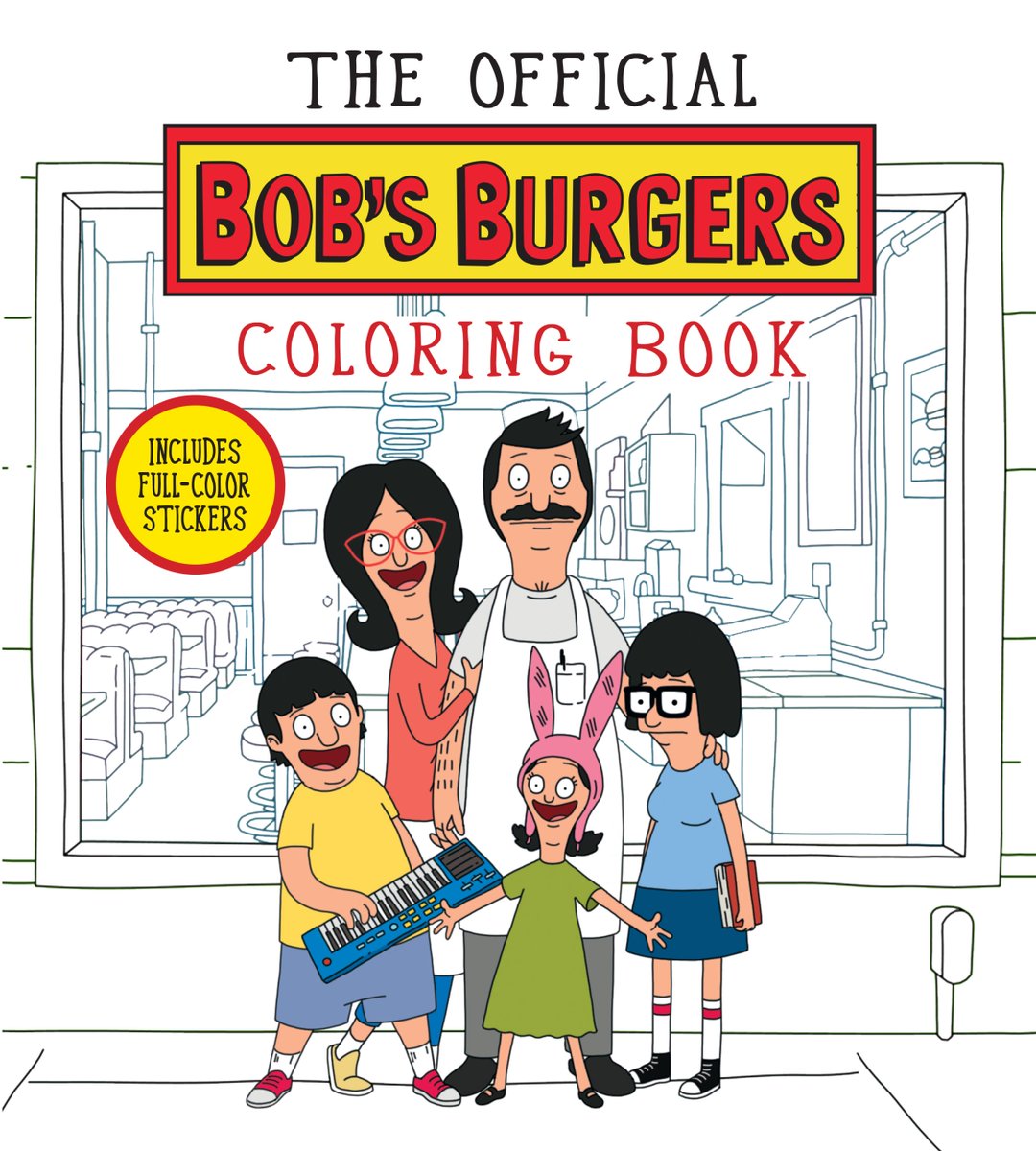 Raise your glasses—but not those glasses—because The Official Bob's Burgers Coloring Book is now available from @hyperionavebook! books.disney.com/book/the-offic…