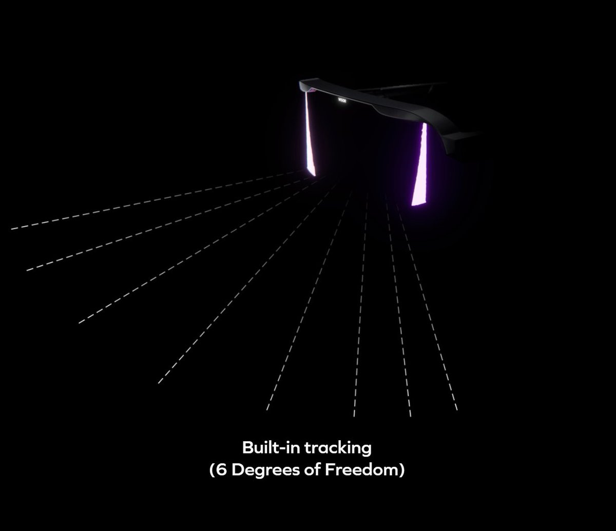 SadlyItsBradley's tweet image. Looks like @ImmersedVR is pulling a BigScreen Beyond

They are getting ready to announce &quot;Visor&quot; which is a AR/VR HMD designed for work. Touting 4K per eye Micro-OLED displays, and a 100º FoV

They will also be targeting a custom fit type experience. Glasses users need RX inserts