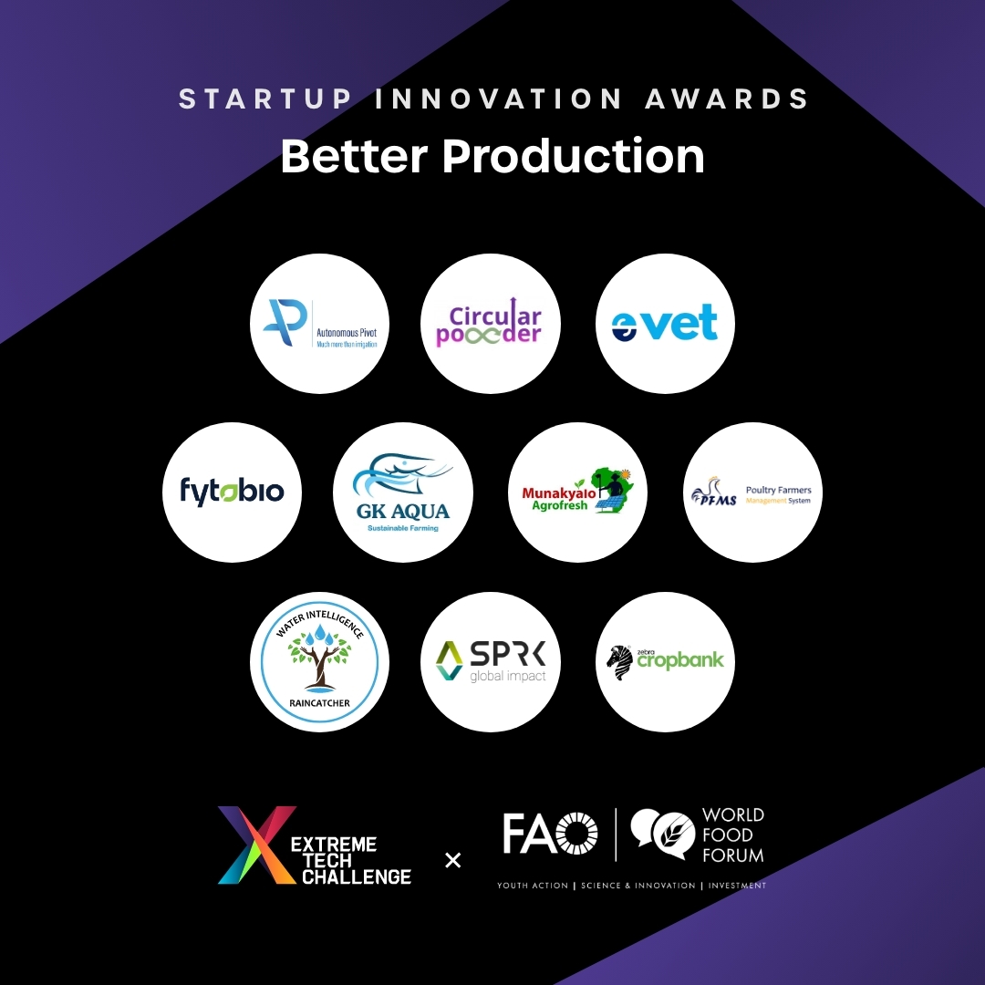 ExTechChallenge's tweet photo. 🌾 Announcing the Semi-Finalists for XTC x @World_Food_Forum’s Startup Innovation Challenge, in partnership with the @fao! 

🎤 Stay tuned for the finalist announcement and live finals event at the World Food Forum in Rome this October! https://t.co/Y8hdsOnaDZ