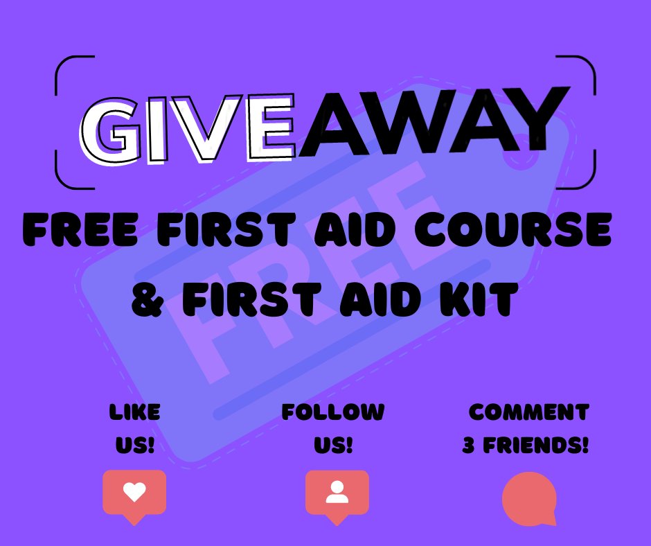 It's that time again for another.....

FREE GIVEAWAY!! 

Free First Aid Course and First Aid Kit. 

Enter to win by liking our post, follow, share to friends and comment/tag 3 friends. 

#yeg #freecourse #firstaidtraining #freebies #SecondChanceCPR #giveawaytime