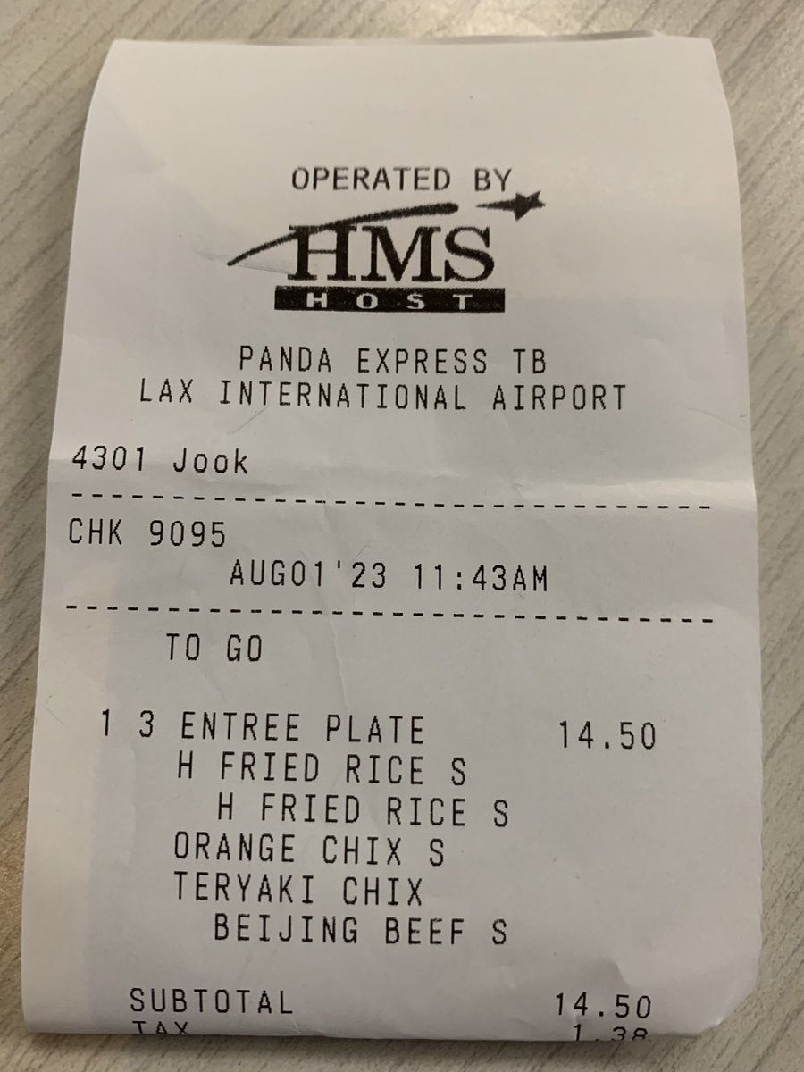 aldrigeong's tweet photo. @PandaExpress I think you guys should run the branch in LAX Tom Bradley because this company HMS does not have provide good customer service. It ruins your good brand that you guys work hard for it. https://t.co/rb5z9MDCfb
