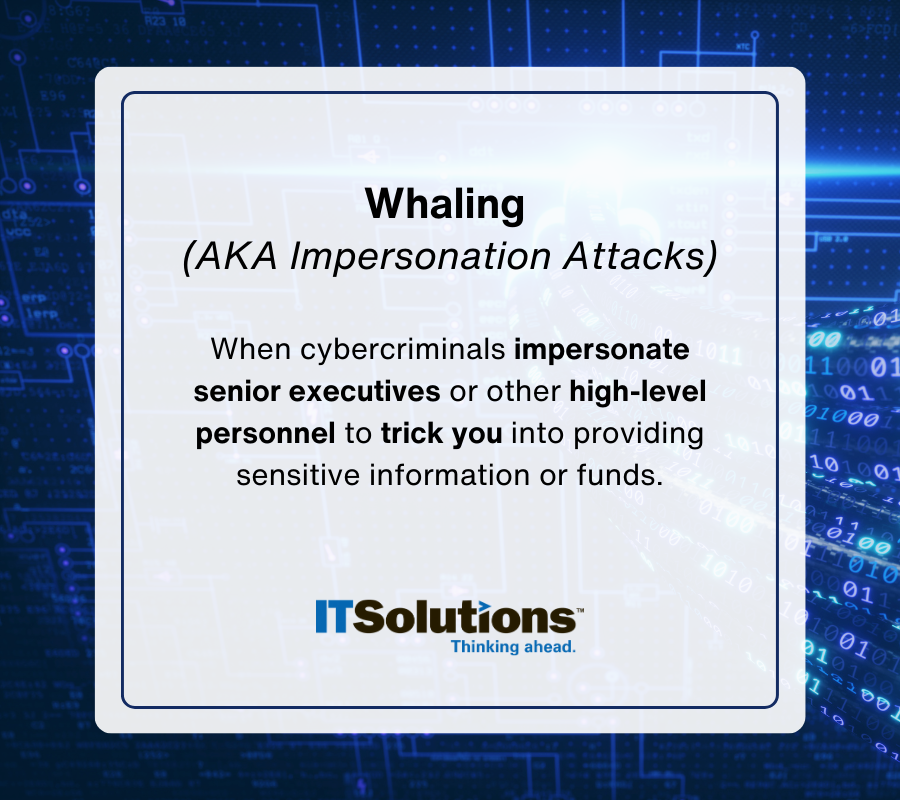 pickits's tweet photo. Have you ever received a suspicious text from someone who claims to be a co-worker? 🤔 If so, this could be a #phishing tactic called #whaling.

If in doubt, verify identifiers like phone numbers and email addresses or ask your #IT team for assistance. ✅🛡 https://t.co/FFcDiXEHsg