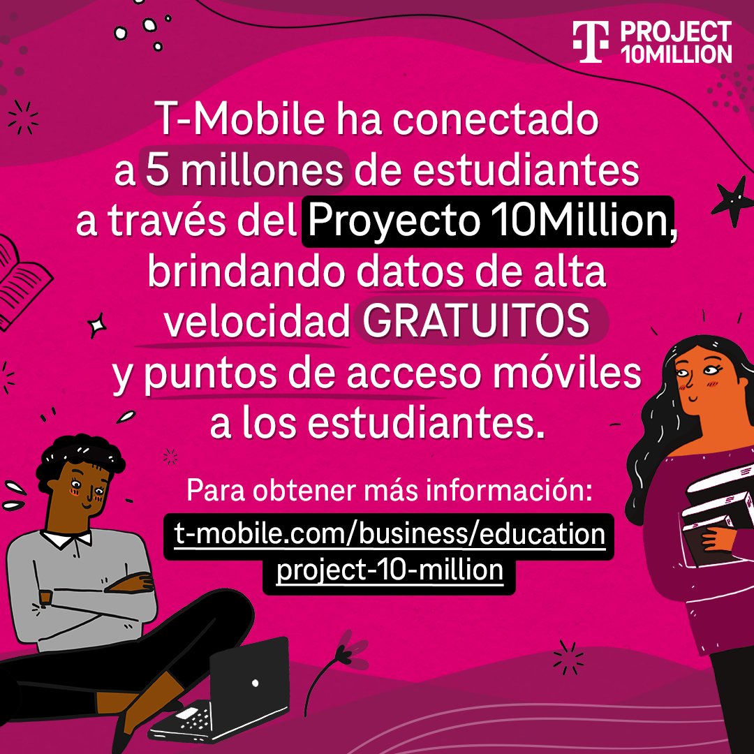 sshyest's tweet photo. Poderte conectar te abre puertas. Me encanta ver el #Project10Million de @TMobile ayudando a familias y estudiantes. Aprende más aquí: https://t.co/rKsGQZwqoT 

#TeamMagenta​ | #BackToSchool https://t.co/Vd63H3li01