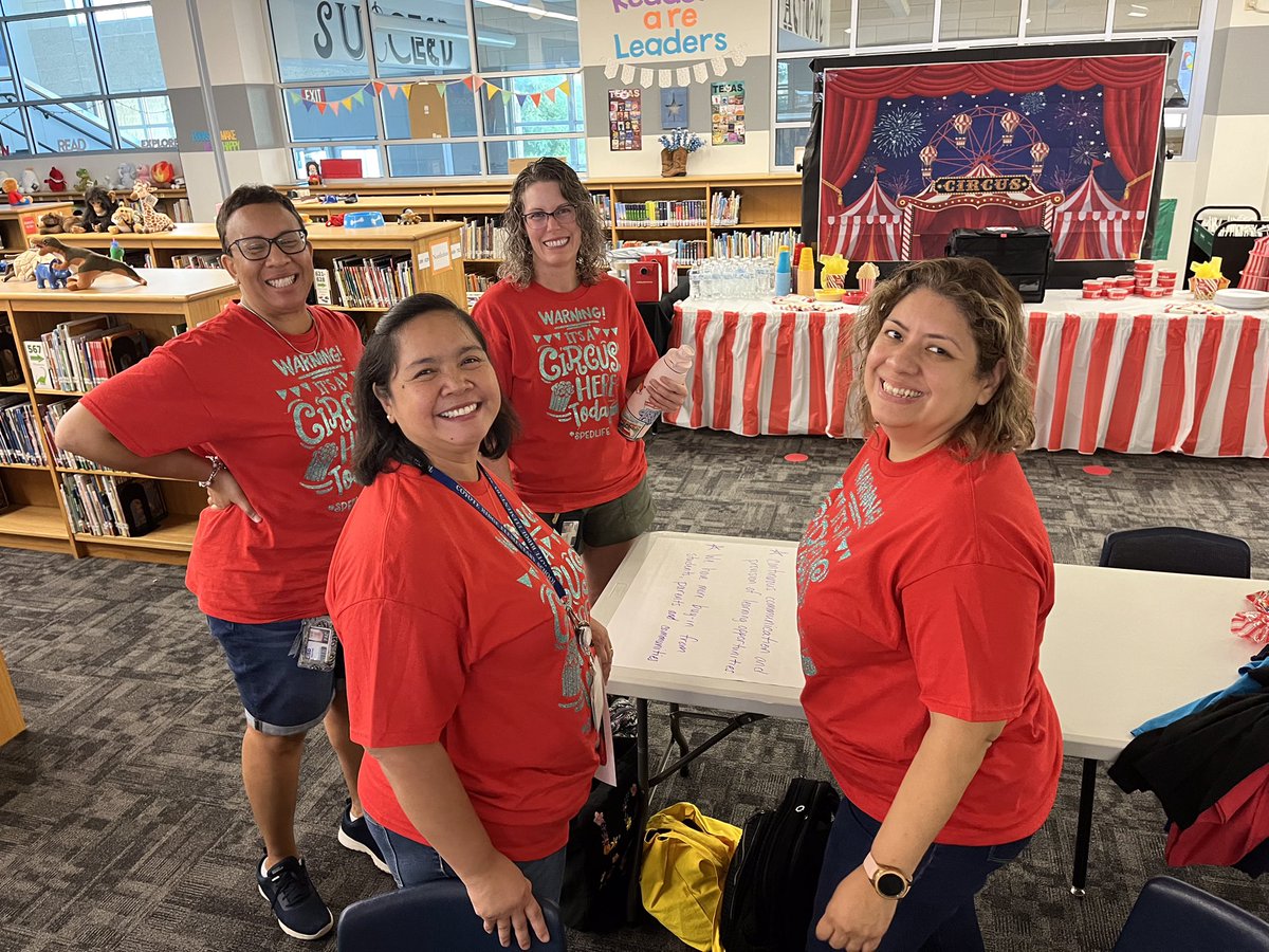 cthompsonLISD's tweet photo. We have had such a βcircusβ of a day with active learning for teachers and building community at CRE! We are working on being the ONE in LISD, collectively and individually. #BETHEONE #CREleads #greatestSchoolOnEarth https://t.co/4EmBJzCr0a