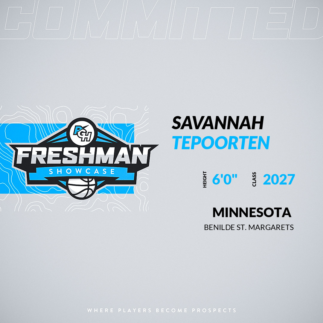 PGHMinnesota's tweet photo. Welcome Class of 2027 Savannah Tepoorten of Benilde St. Margarets HS to the Minnesota Freshman Showcase. 

🔥🏀 #PGHFreshmanShowcaseMN 🏀🔥

Register NOW! 👇  
https://t.co/bdMTQpMnwk https://t.co/qHQhnTo06C