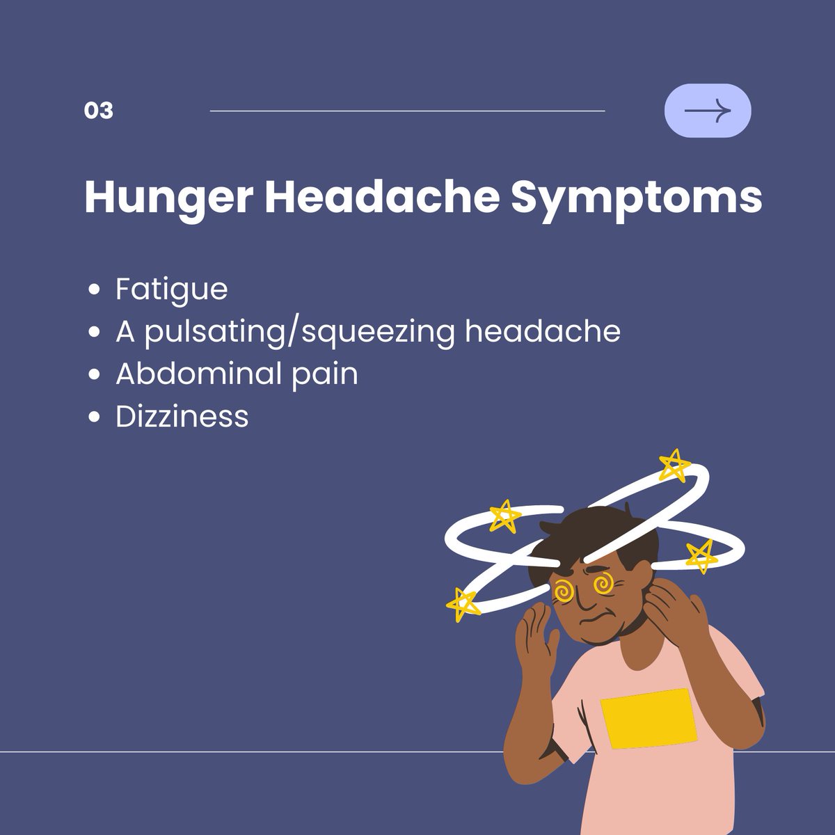 Wondering If The Hunger Pangs Correlates To Having Migraine Attacks?
It might be an impending Migraine Attack or it could be a hunger headache. Swipe next to find out more!

#HungerHeadaches #Migraine #MigraineBuddy #MigraineAwareness #ChronicMigraine