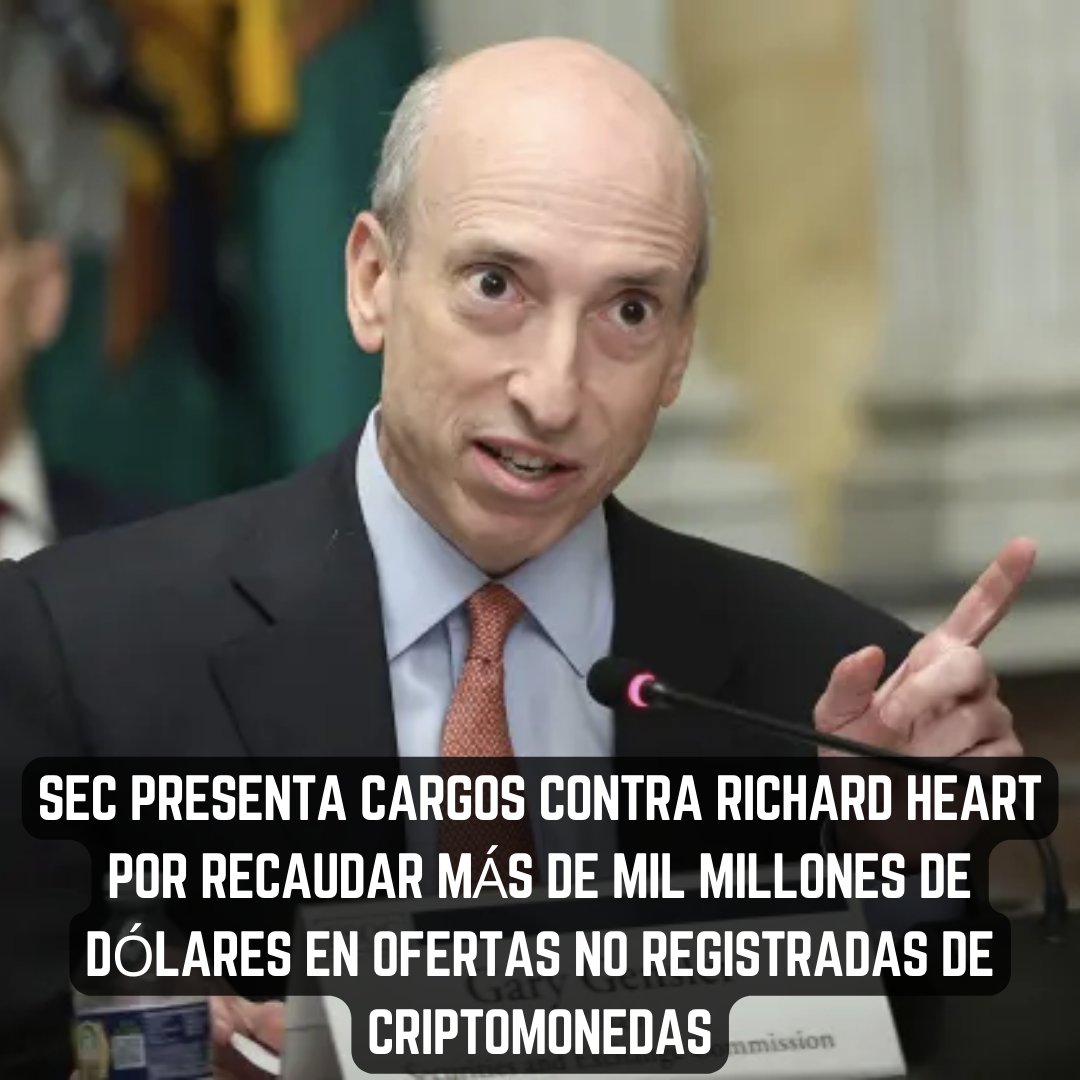 AlfaCapitalDeFi's tweet photo. La Comisión de Bolsa y Valores (SEC) presentó cargos contra Richard Schueler, también conocido como Richard Heart, por supuestamente recaudar más de mil millones de dólares a través de ofertas no registradas y la venta de criptomonedas. 
#crypto #binance #coinbase #bitcoin #eth https://t.co/0WtVHlLmR9