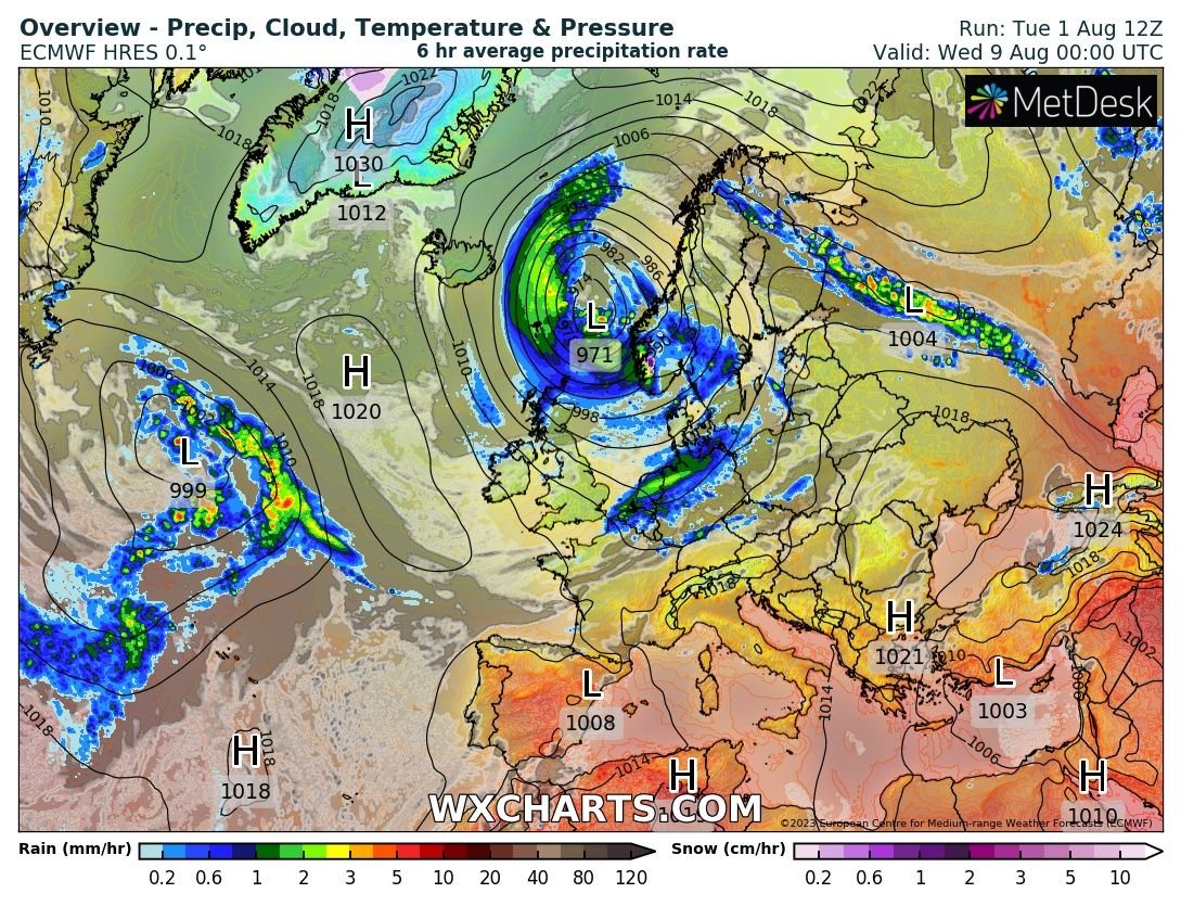 EdsenTheWeather's tweet photo. Something I wouldn't expect in early August :D #europeanweather #europe #weather #ECMWF https://t.co/InLJfd4VTv