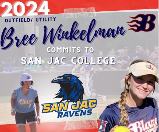 Very Excited to announce that i have verbally committed to San Jac College to further my academic and Softball career! I’m so thankful for my parents, teammates, friends, and coach’s for helping me in this process.💛💙🤍 #goravens <a href="/SanJacSoftball/">San Jacinto College Softball</a> <a href="/BlazeFastpitch/">Texas Blaze</a> #blazeon