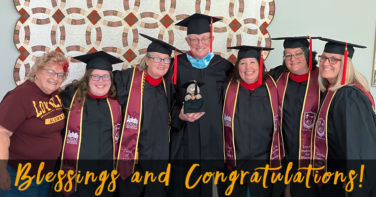 LIMINO's tweet photo. Congratulations to our recent Youngstown LIMEX graduates and their facilitator Terry Murphy! The Youngstown LIMEX learning group received the Loyola Institute for Ministry Kairos Award, and in July they came together to celebrate their achievements. 

https://t.co/NSbop0Q1lK https://t.co/lDokCFa1Sl