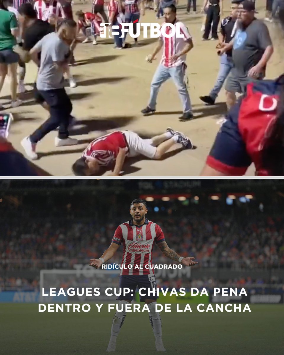 ¡AY, LAS CHIVAS! 🤦‍♂️ 

Lo del Rebaño 🐐 en la Leagues Cup fue lamentable: sin puntos, eliminados en un chasquido y con un grupo de mal llamados aficionados dando vergüenza con sus actos de violencia.

La historia completa 👉 buff.ly/43T7nNw