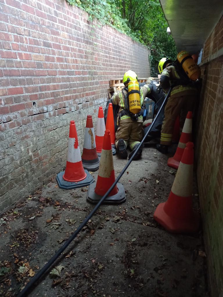 Breathing Apparatus drills tonight with some added obstacles to overcome #firefighters #OnCall