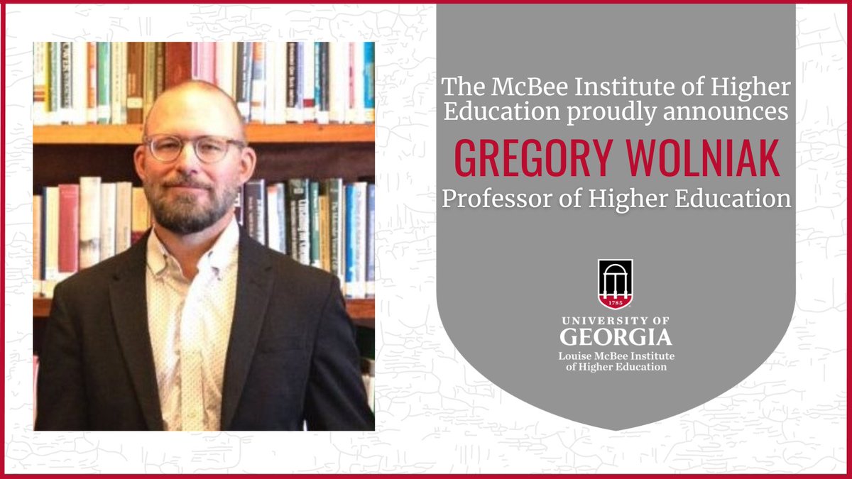 We recognize Dr. Gregory Wolniak for his promotion to Professor of Higher Education at the McBee Institute as the new academic year rolls around!  

#IHECongrats #HigherEducation