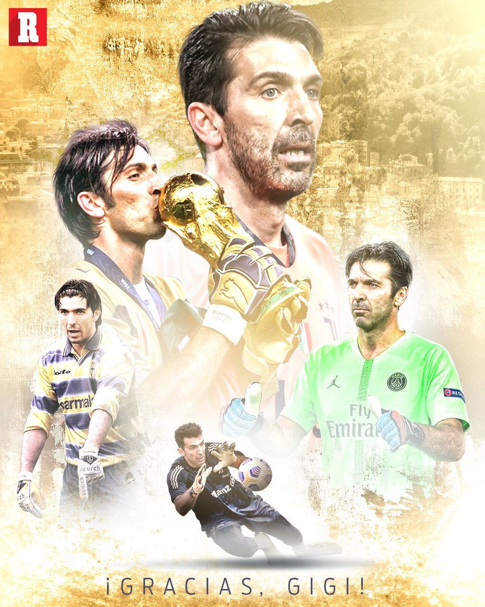 record_mexico's tweet photo. Nos cuesta decirlo… 🥹

Gianluigi Buffon se ha retirado del futbol, histórico portero italiano que dejará huella en Europa. 🥅

Privilegiados los que tuvimos la oportunidad de verlo bajo los tres palos.

Arrivederci, Gigi 🇮🇹 https://t.co/jytZWPprUB