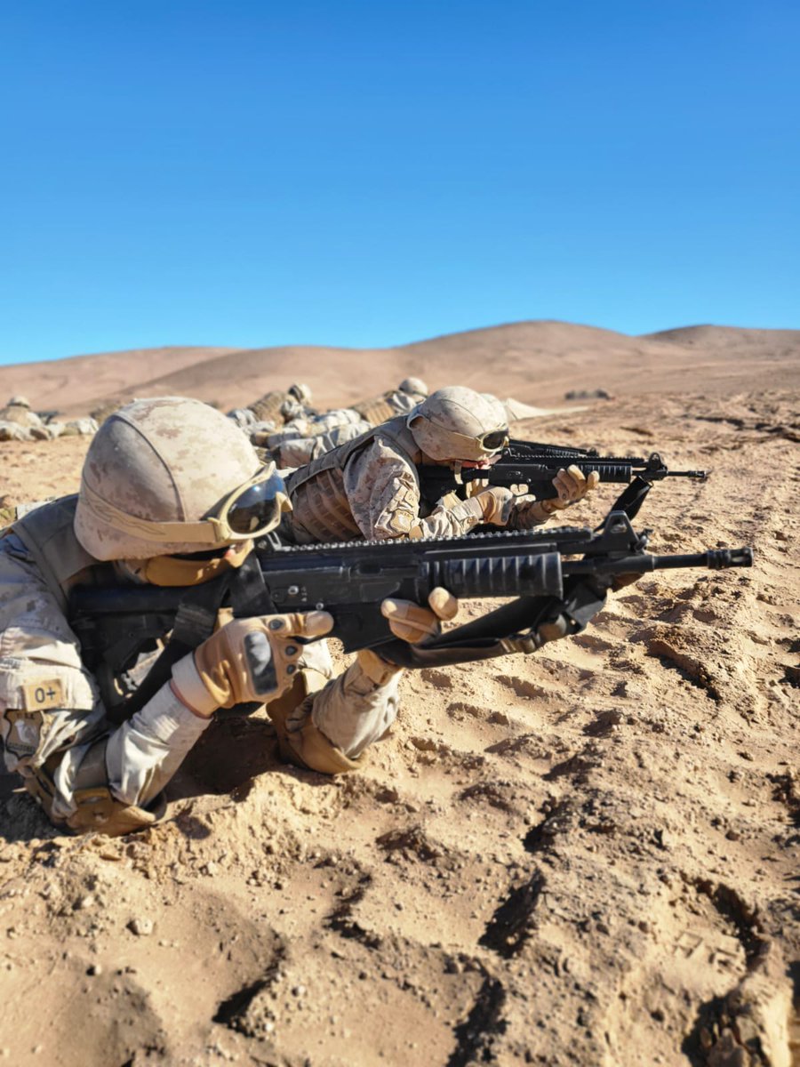 VIDE_CL_Oficial's tweet photo. Un intenso #entrenamiento es el que están desarrollando los #SoldadosConscriptos del Btn de Inf. Blindada N°5 #Carampangue, en el marco del término de su Fase de Formación del Combatiente en Ocupación Militar Específica y el comienzo de su Fase Inicial de Pequeña Unidad.
#Iquique https://t.co/CX2YZWsnN8