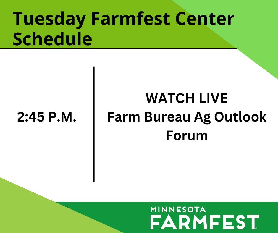 Minnesota Farmfest tweet media