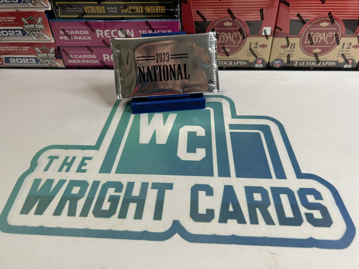 Giveaway #7 ‼️🚨

Who didn’t get to go to the NATIONAL and wants a taste of it???

1x 2023 PANINI NATIONAL SILVER PACK💥🔥

To qualify:
1️⃣: RT AND Like this post (tag any friends who like the National or wanted to attend!)
2️⃣: Follow <a href="/TheWrightCards/">The Wright Cards</a>

3️⃣: Winner will be announced