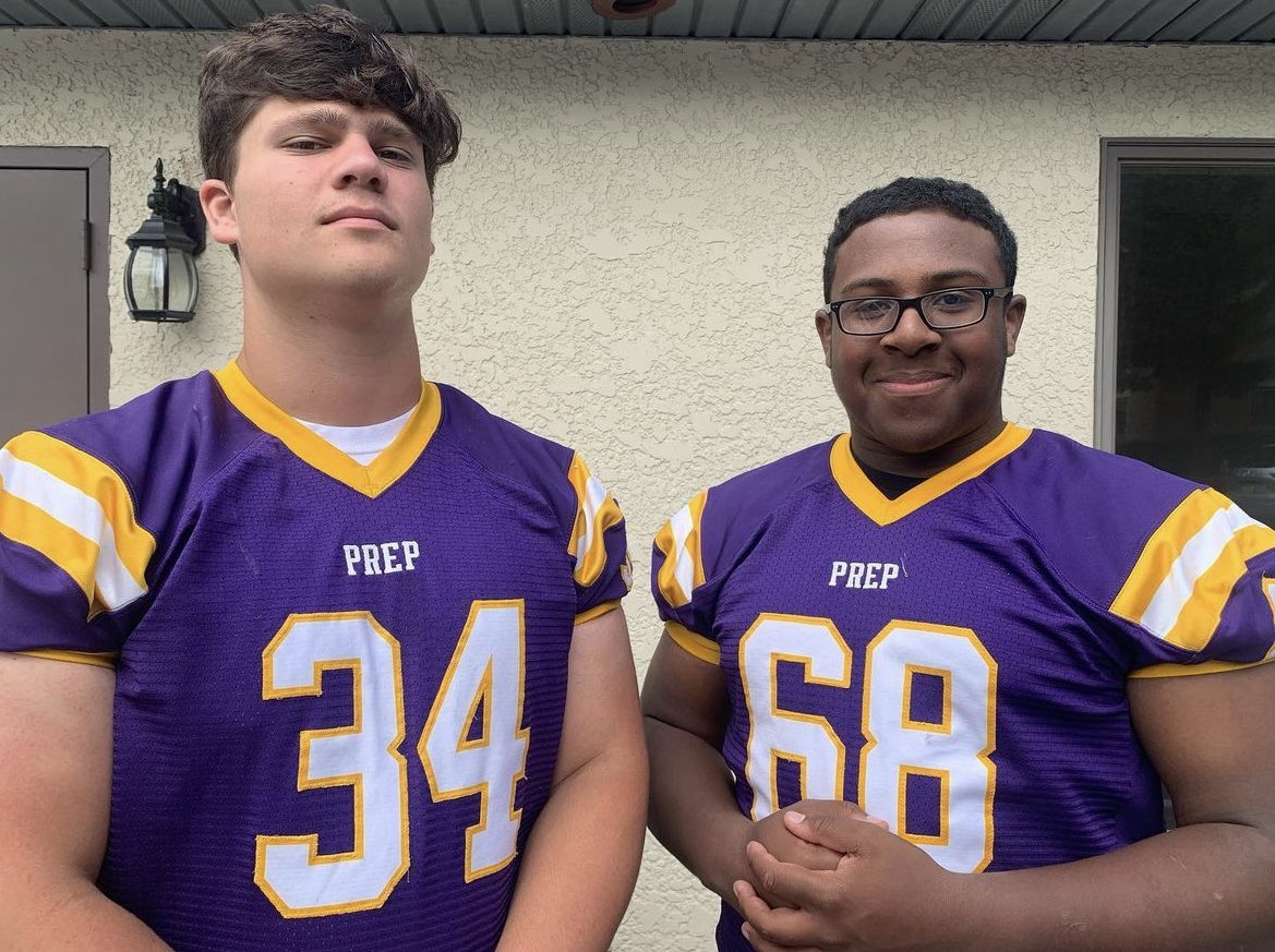 Me and my boy max at media day.