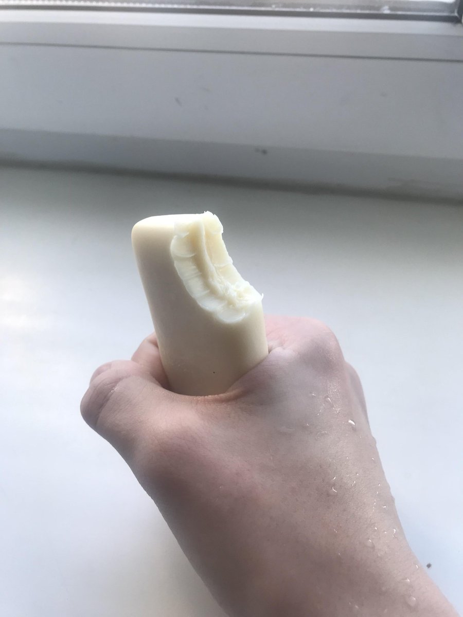 drewberrypie's tweet photo. I forgot to brush my teeth this morning so I started chewing on the bar of soap at work and I feel like it works just as well! Thanks @Dove! https://t.co/2rFE3QDSVg