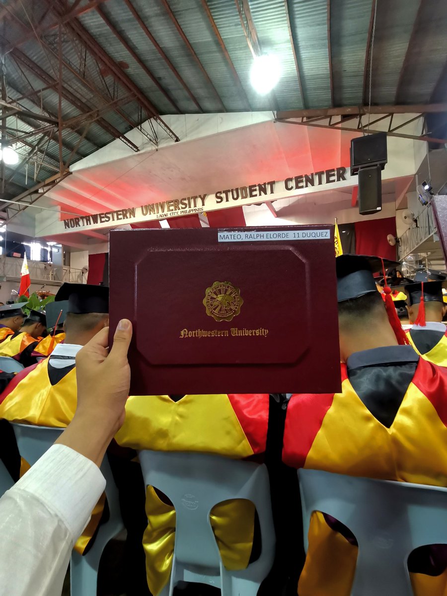 ralphelorde's tweet photo. Finally I've got my degree!!
all glory to Him👆
MATEO, RALPH ELORDE II D.
BS CRIMINOLOGY
NORTHWESTERN UNIVERSITY
class of 2023 https://t.co/dZTWPMLLS3