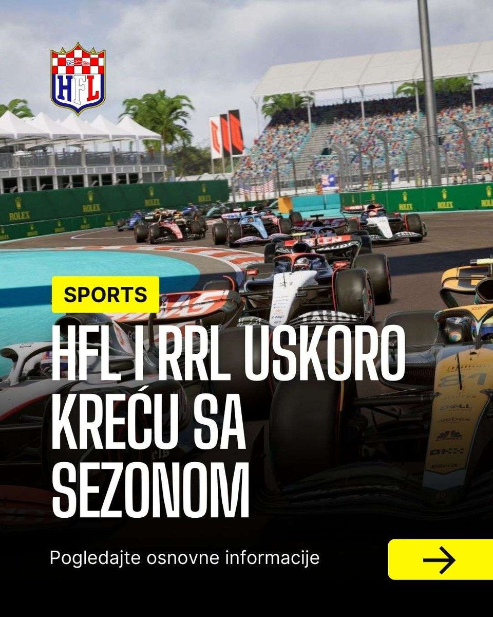 F1_HFL's tweet photo. Uskoro krećemo sa pripremama za novu sezonu!

Više detalja u danima ispred nas. 

Discord: https://t.co/eVNO1WGMT9

#HFL #Formula1 #F1 #F123 #Game https://t.co/Jq1HMmn7VU