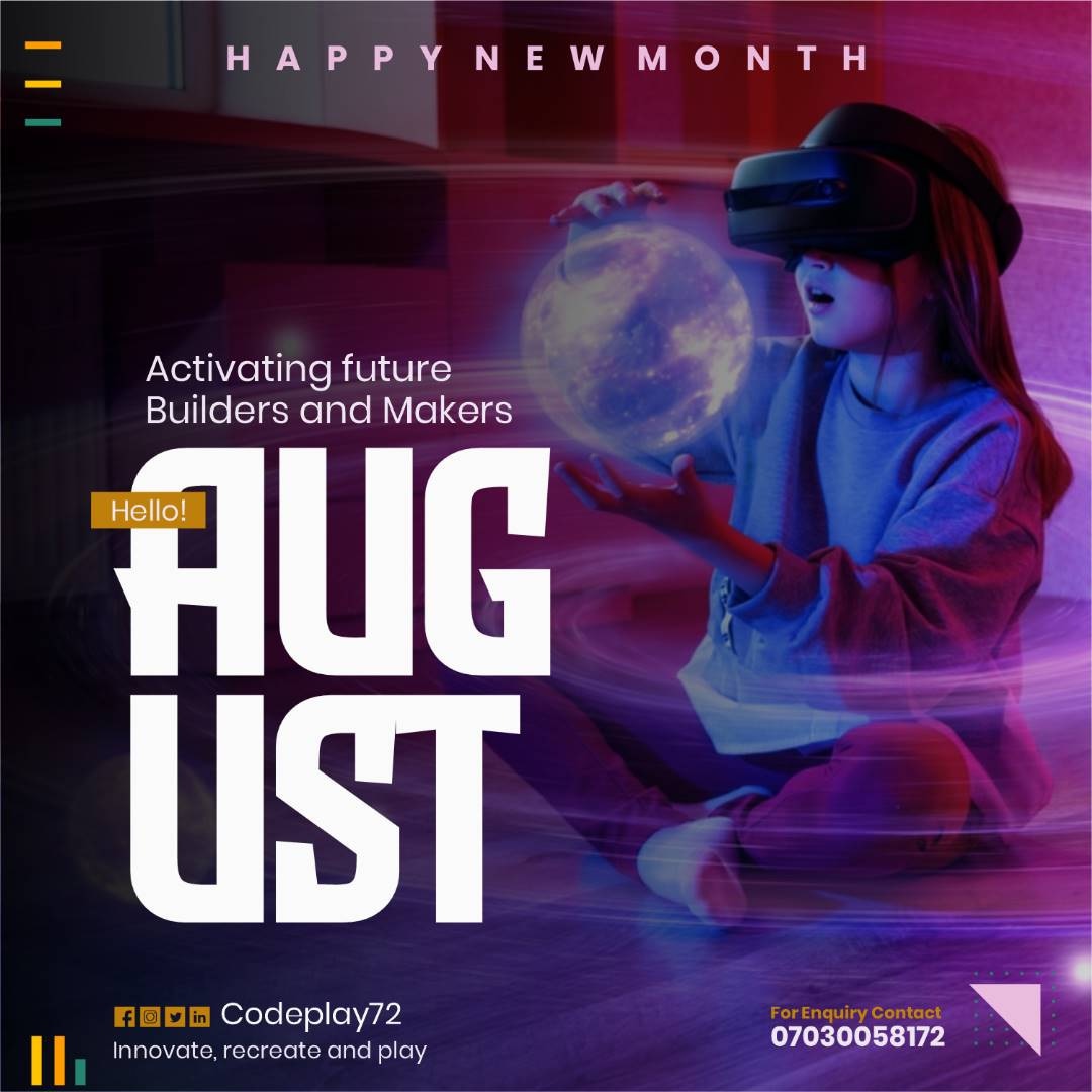codeplay72's tweet image. Happy new month from all of us at codePlay72.
We are activating future builders and makers this month through our Summer of coding and creativity.
Kindly share and follow us on all social media platforms.
With ❤️ codePlay72.
LinkedIn
linkedin.com/company/codepl…