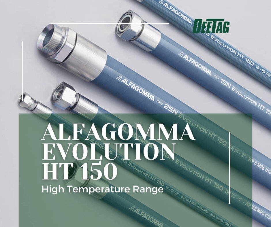 DeetagLtd's tweet photo. ALFAGOMMA EVOLUTION HT 150 range guarantees high safety level and long lasting service where high temperature resistance is required.
 #manufacturing #machinerymanufacturing #heavyequipment #processindustry   #mining #rigging  #metalforming #forestryequipment #heavymachinery https://t.co/p0jtkA9PO3