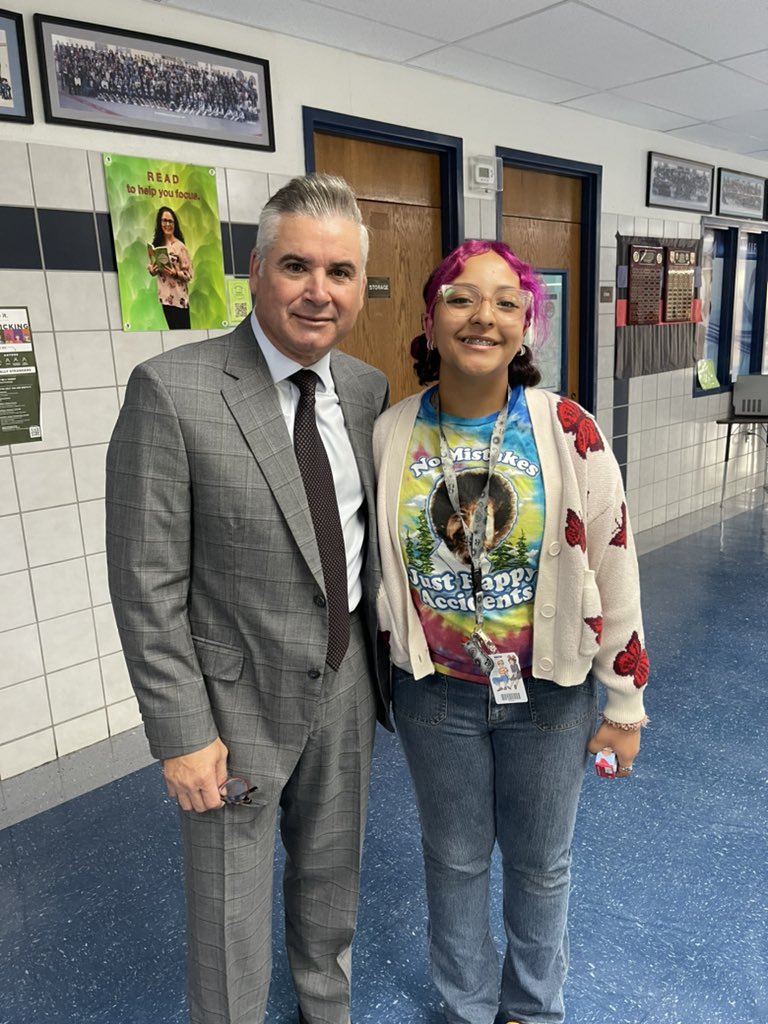 YISD <a href="/DeXavierluke/">Xavier De La Torre</a> Superintendent, visiting our High Schools today!