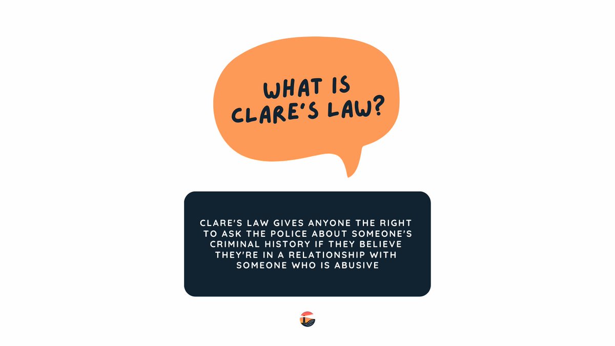 Clare's Law is an essential tool for stopping domestic abuse early on.

Under Clare's Law, you can apply for information about your current or ex-partner if you're worried they have a history of abuse or are a risk to you.

(1/2)