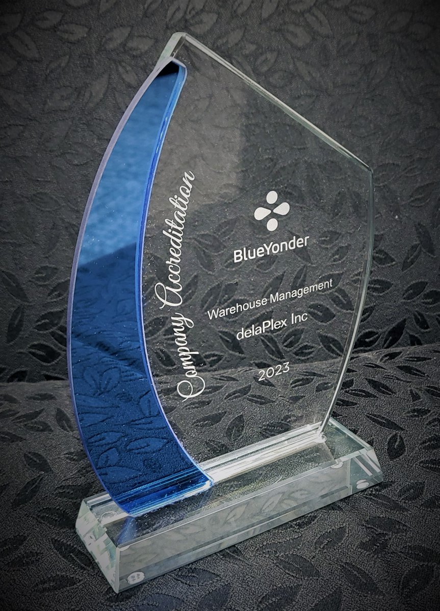 DelaplexTeams's tweet photo. Breaking News! delaPlex has earned official partner accreditation for Blue Yonder's Warehouse Management System (WMS) solution. #Partnership #SupplyChainManagement #Innovation #BlueYonder #WMS #WFM https://t.co/8iqQH0dg3M