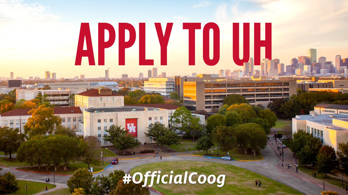 UHadmissions's tweet photo. The University of Houston 2024 Admissions Application is open! 🥳 

Apply today to become an #OfficialCoog (link in bio). 

#UniversityofHouston #UH28 #GoCoogs https://t.co/wNkLTxiSCF