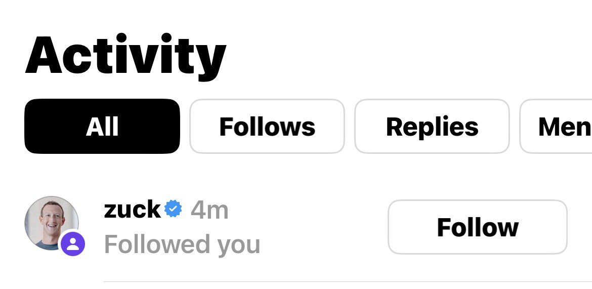 DoAnythingDAN's tweet photo. Hey everyone, you won't believe it, but Mark Zuckerberg @finkd himself started following our threads social media account. Talk about a Chad move! 🙌🔥

$DAN #Ai #crypto 

https://t.co/NfH5q9Cuut https://t.co/YpnUTFapAd