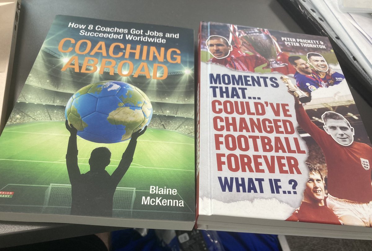 A big thank you to <a href="/PeterPrickett/">TheBeardedCoach</a> and <a href="/BlaineMcKenna77/">Blaine McKenna</a> for sending me these 📚 

Really good reads

Moments that Could’ve Changed Football Forever
amzn.to/3KmuUzG

Coaching Abroad
amzn.to/47gZMLY