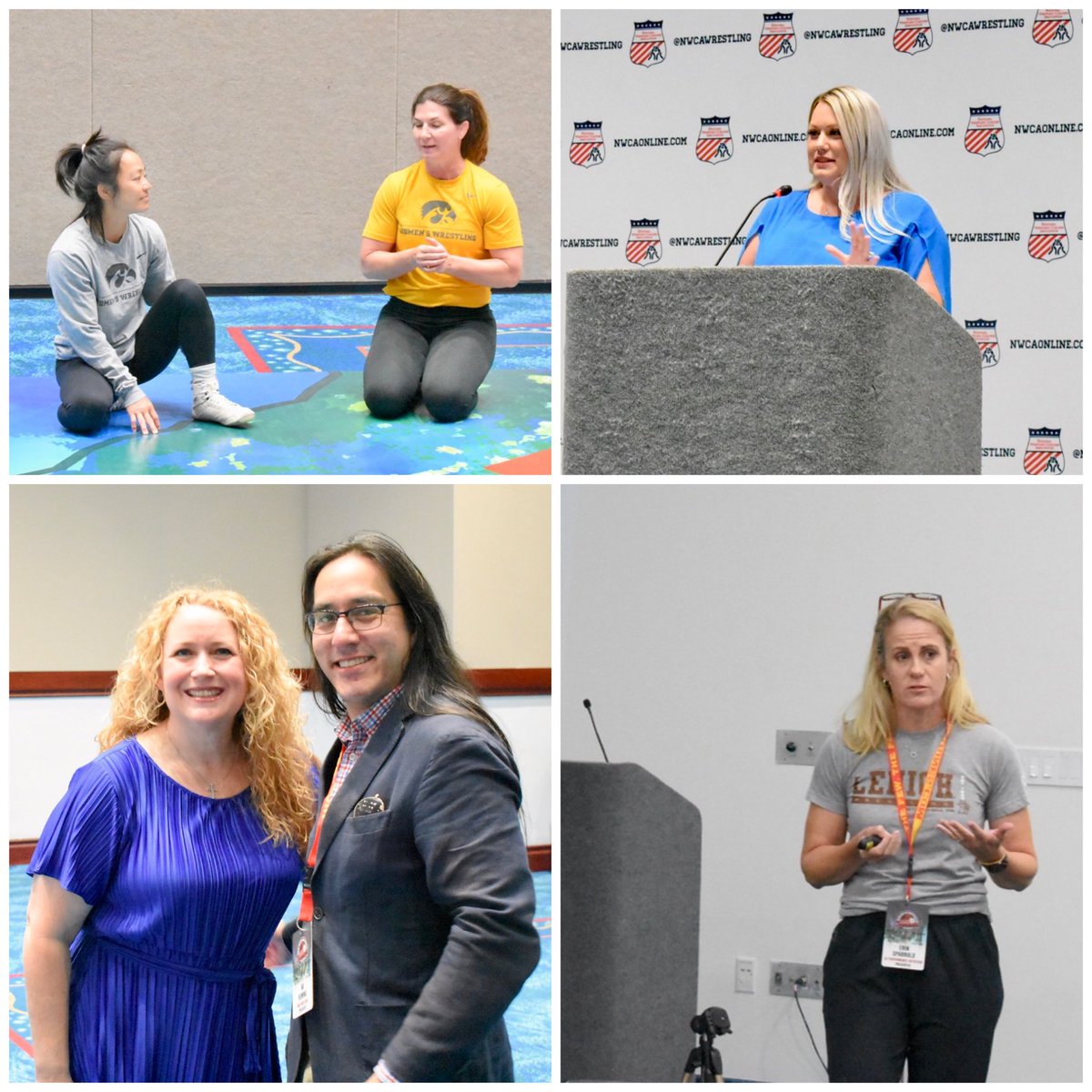 d1womenwrestle's tweet photo. NWCA: Leadership Academy &amp; Convention 2023
————-
Every level of wrestling coming together to grow the sport.  If you didn’t attend this year, put it on your calendar for next year.  It’s an incredible opportunity to network &amp; learn.  #GrowWomensWrestling 
📸: Nate Naasz / NWCA https://t.co/XbfOk7DGCv
