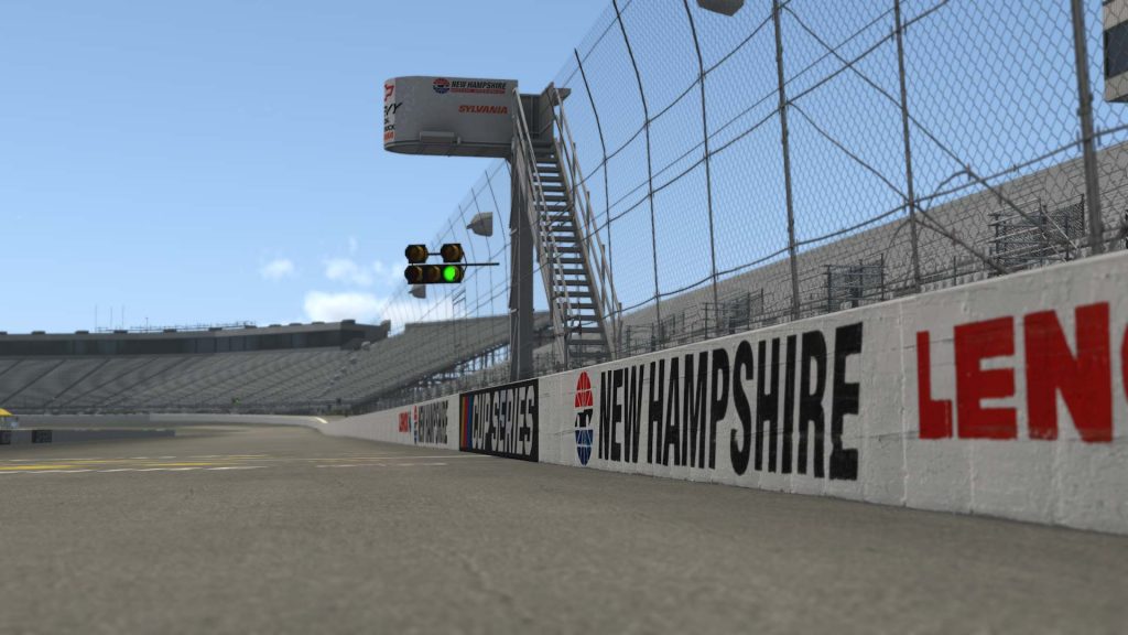 HighSlideRacing's tweet photo. Drivers are rolling into New Hampshire Motor Speedway this evening as they prepare for tomorrow's Cup Series Race. They will turn a scheduled 150 laps around the tricky flat surface as we look forward to the second half of the seaosn! #iracing #nascar #simracing #esports https://t.co/Sfo9brp0MH