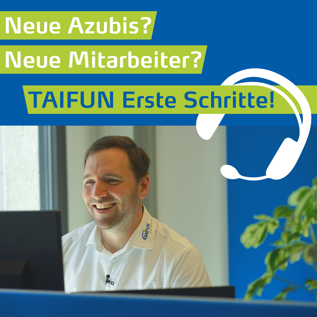 TAIFUN_Software's tweet photo. Passend zum Beginn neuer Azubis &amp; Mitarbeiter in Euren Betrieben haben wir 2 neue 90-minütige Online Seminare zum Thema “TAIFUN Erste Schritte” entwickelt:
▶ Teil 1: Kennenlernen von TAIFUN für Anfänger
▶ Teil 2: Belegbearbeitung für Anfänger

Anmelden👉https://t.co/nxmBFbGJsi https://t.co/g19mlrzawq