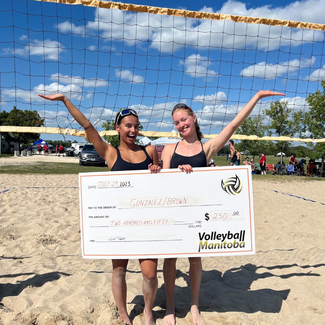 vballmanitoba's tweet photo. Summer Series Premier Tournament #3 Results!

Our Women's 2s division had 4 teams who participated!

Here are your results:
🥇 Gonzalez/Brown
🥈 Peck/Peck
🥉 Michell-Dueck/Sidall
4th - Stewner/Hanna

*Prize pool dependent on number of team entered https://t.co/52xDBwtjmK