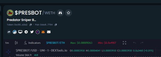 predator_sniper's tweet photo. #Dextools is updated! #PRESBOT is here to build the foundations to better serve the masses. 🔥🔥🔥
Our bot is LIVE and feel free to try it out:
@PredatorSniperBot
https://t.co/9Pn5t6gIn5 https://t.co/IN2VufKmlj
