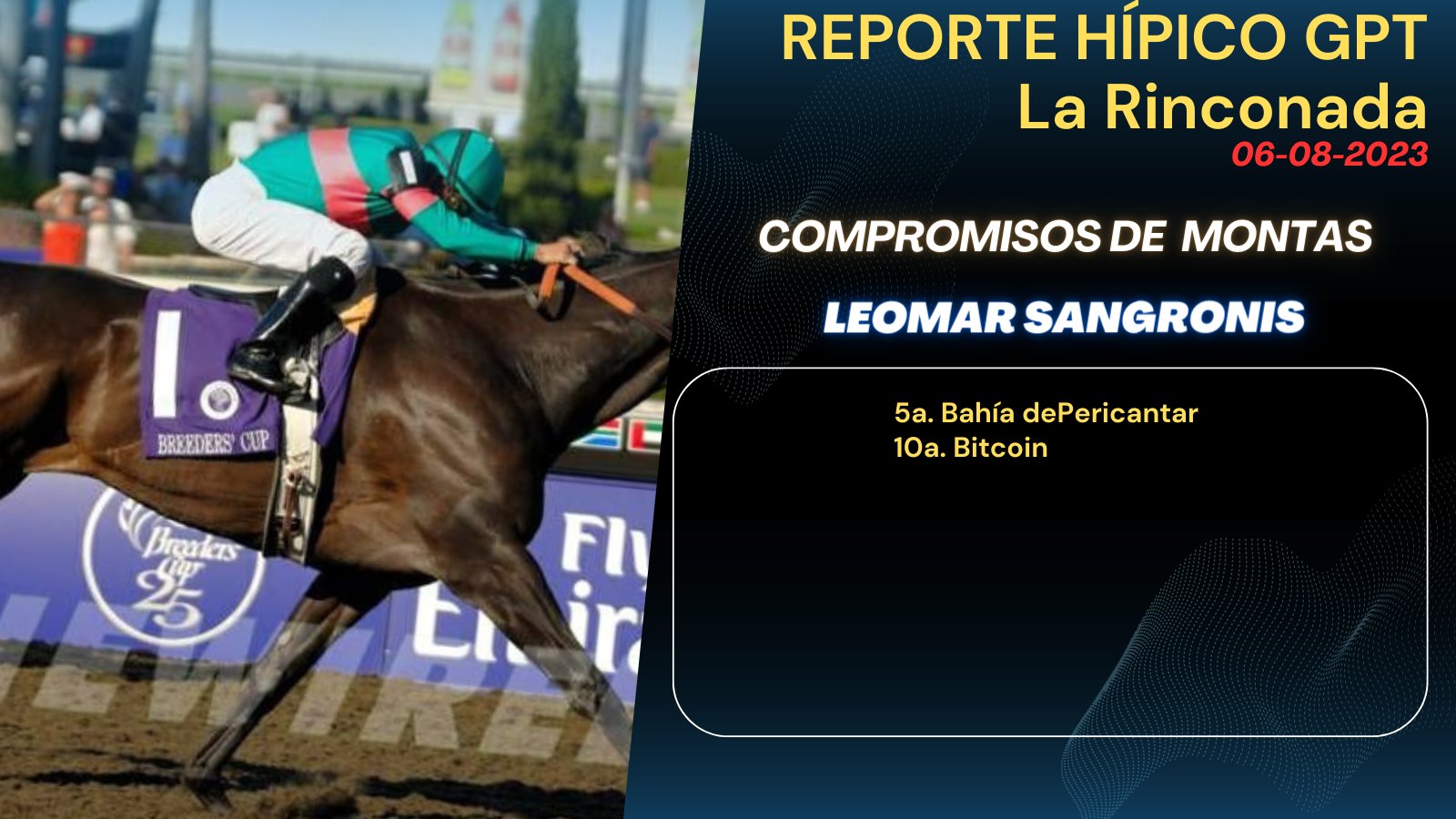 REPORTE HIPICO GPT: Compromisos de Montas La Rinconada --  Domingo 6 de Agosto 2023 F2dCKAKaMAEdcmc?format=jpg&name=large