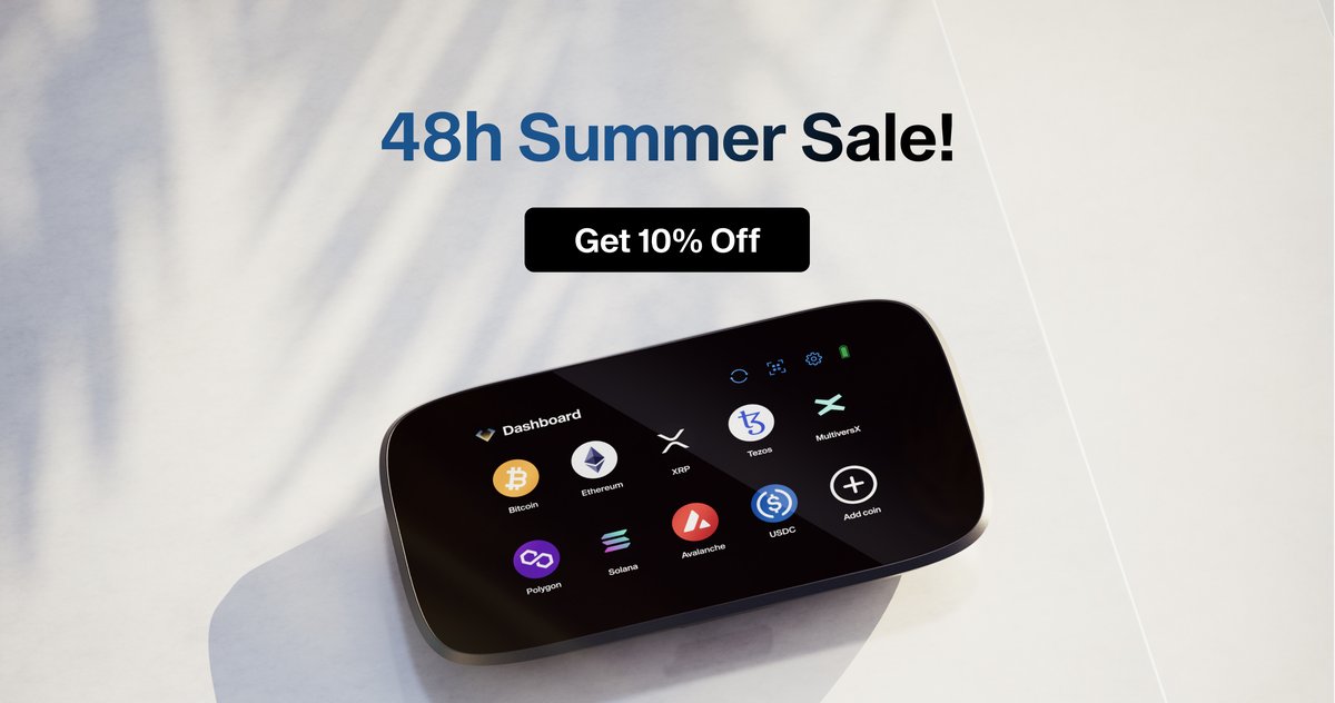 ngrave_official's tweet image. 🌴 #StayCold this summer 🌴

Get #TheColdestWallet 10% Off! 💎

CODE: SUMMER10 👉 shop.ngrave.io

Promo is valid for ZERO &amp;amp; COMBO for 48 hours! ⏳