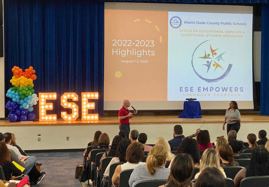 SuptDotres's tweet photo. Celebrating @MDCPS educators at the ESE Empowers Summit! Your dedication to inclusive education is changing lives and shaping brighter futures. Keep shining and empowering our students! @OfficeofESE #YourBestChoiceMDCPS #MDCPSinspires #StrongerTogether https://t.co/VeZgjRQyNQ
