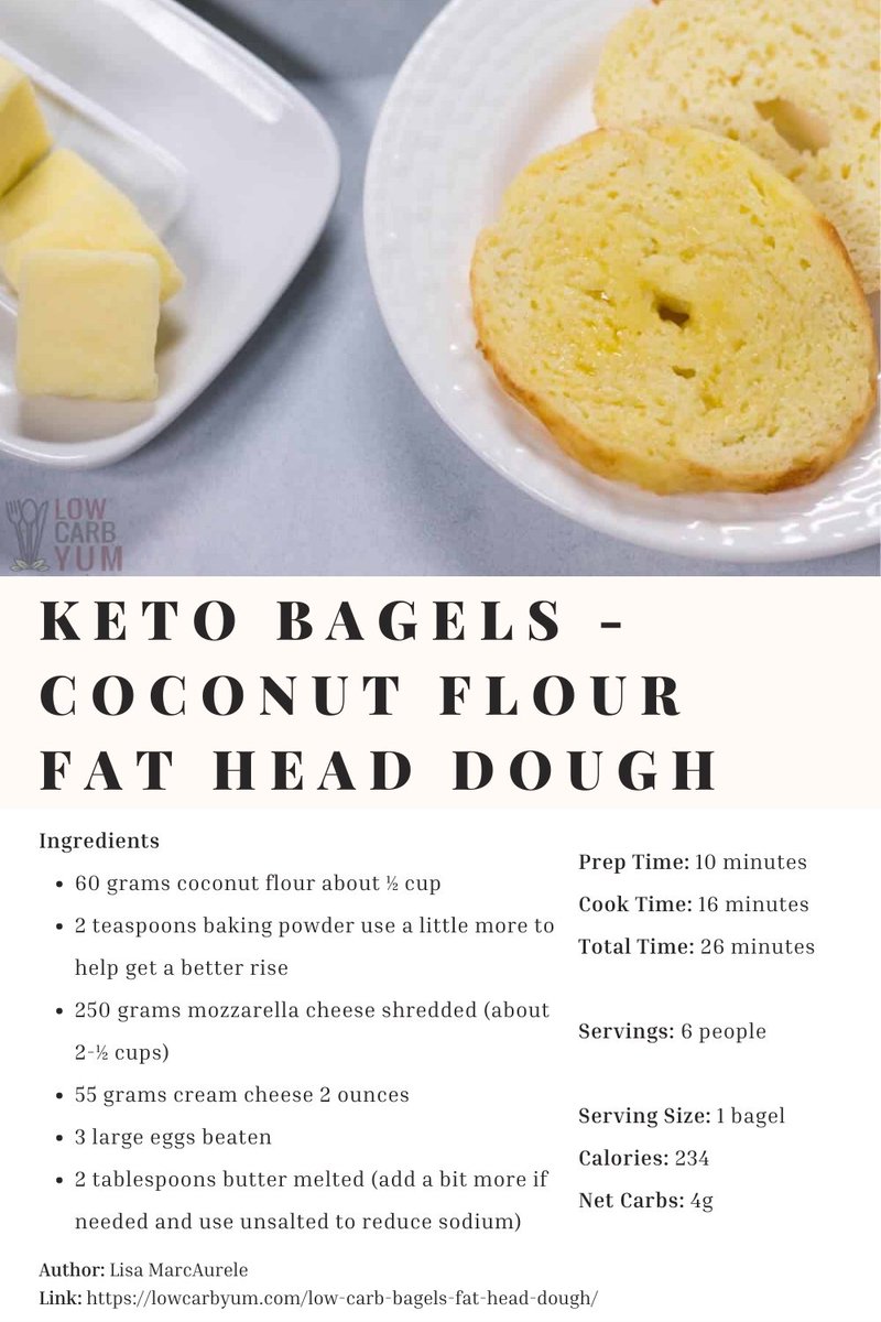 Keto101Guide's tweet image. Enjoy the taste of bagels without the carbs! These Keto Bagels made with Fat Head Dough and coconut flour are a delicious and easy breakfast option for those on a low-carb diet.

#LowCarbBagels #FatHeadDough #KetoBread #LowCarbBreakfast #KetoRecipes