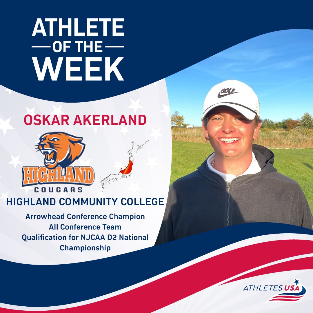 Athlete of the Week - Oskar Akerland ⛳️🔥🏅

• Arrowhead Conference Champion 💪
• All Conference Team 🔝
• Qualification for NJCAA D2 National Championship 🔥

#respect #proud #teamausa #athleteofthewee... instagram.com/p/CvZ_CI9the5/