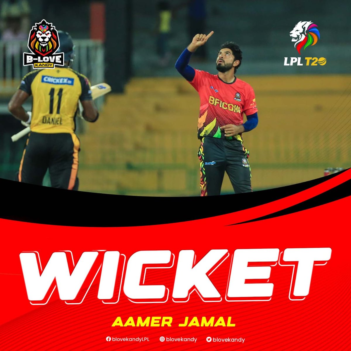 BLoveKandy's tweet photo. ๐๐ฅ Bhanuka Rajapaksa Departs! Caught by Dabare off Aamer Jamal's Bowling - Scored 4 runs from 7 balls with 0 boundaries and 0 sixes. Strikeย Rate:ย 57.14ย
#BLoveKandy #LPLT20 #LPL2023 #LPLLive #GalleTitans #BLoveNetwork #FirstOut https://t.co/UaZkIFKRAP