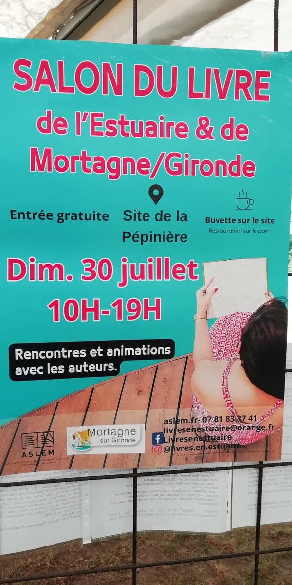 [𝑺𝒏𝒆𝒂𝒌 𝑷𝒆𝒆𝒌✍]

Découvrez en images la participation mémorable au Salon du livre de l'Estuaire et de Mortagne-Sur-Gironde en Charente Maritime de Carole Merlo. 📸🌊